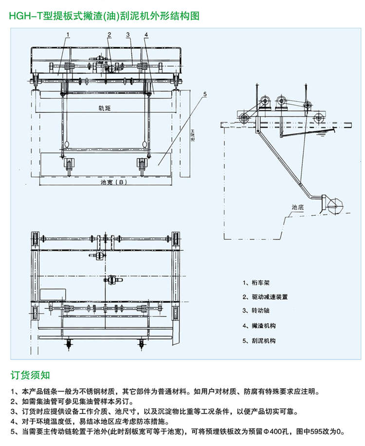 HGH型撇油渣（油）刮泥机